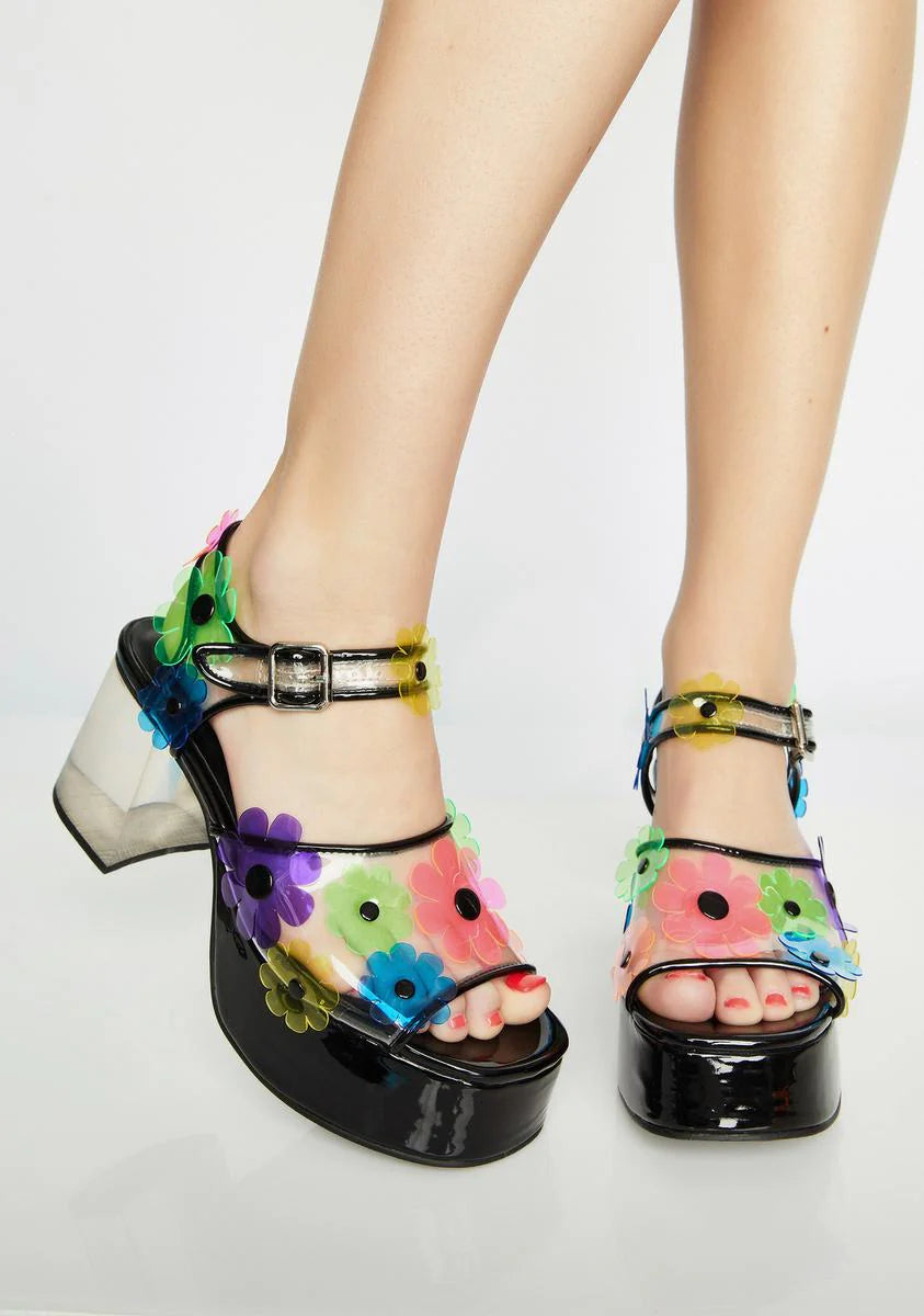 Petal Pixie PVC Heels