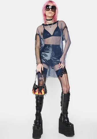 Daily Punk Perspective Network Fishnet Top