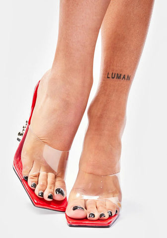 Burn Hottest Spot Clear Heels