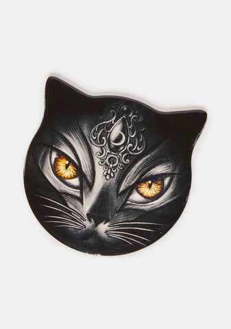 Sacred Cat Ceramic Coaster