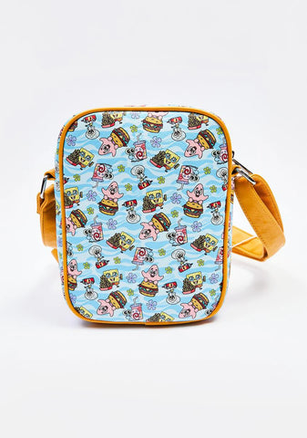 Spongebob Krusty Krab Gang Passport Bag