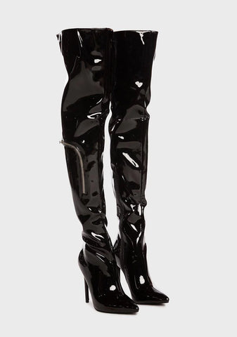 Perceptive Thigh-High Boots