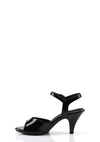 Belle-309 Platform Ankle Strap Sandals-Black