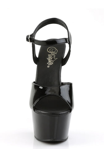 Aspire-609 Platform Ankle Strap Sandals-Black