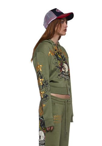 Cobra Flame Zip Front Hoodie