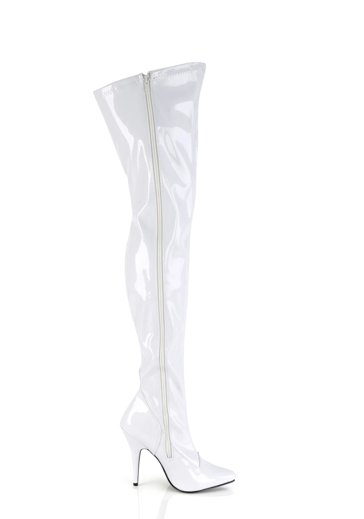 Seduce-3000 Thigh High Boots-White