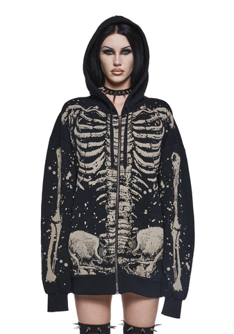 Skeleton Stories Oversized Hoodie