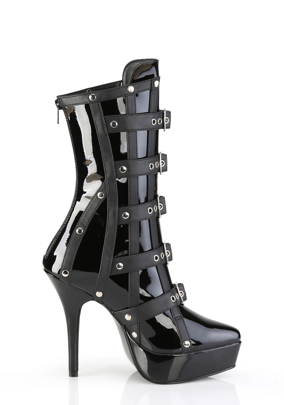 Indulge-1038 Platform Ankle Boots-Black