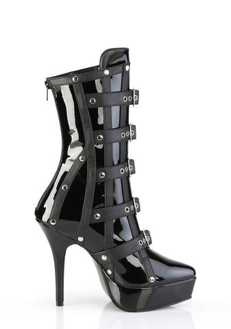 Indulge-1038 Platform Ankle Boots-Black