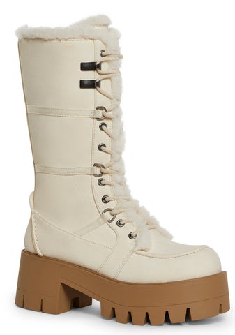 Grunge Trek Hiking Boots - White