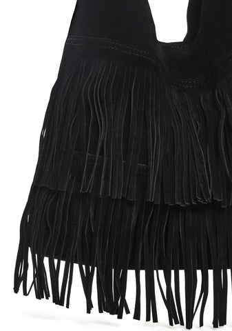 Total Authority Faux Suede Bag