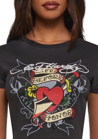Honor Heart Baby Tee