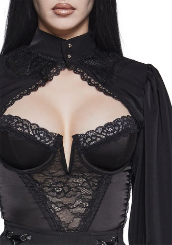 Night Manor Long Sleeve Shrug