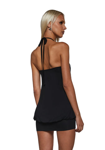 Ciska Brass Knuckle Bubble Mini Dress