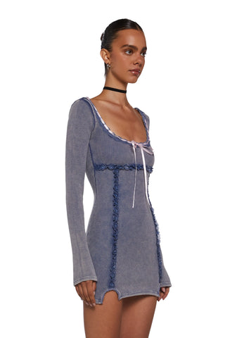 Pen Pals Thermal Mini Dress