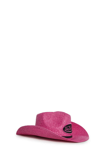 Von Dutch Cowboy Hat - Pink
