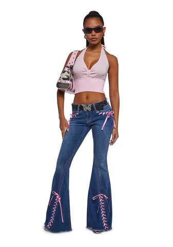 Amazed Babe Flared Jeans