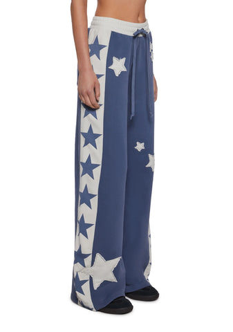Starry Wide Leg Joggers