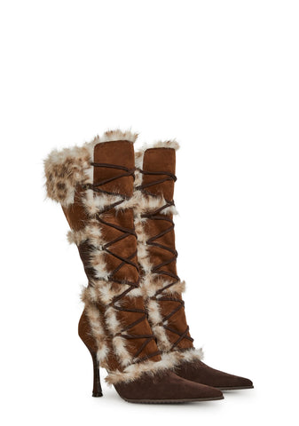 Delightful Kismet Faux Fur Boots