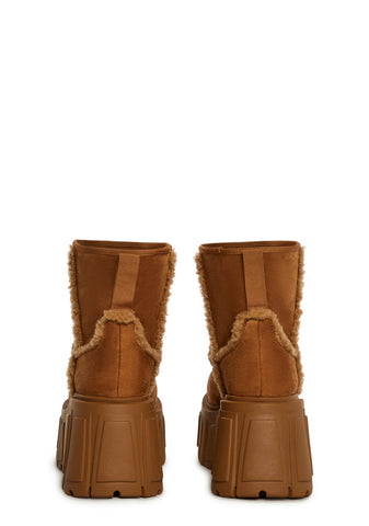 Utopia Faux Fur Chelsea Boots