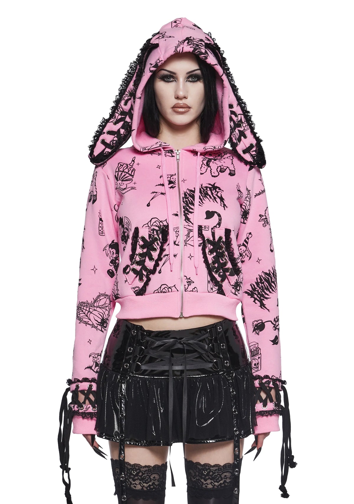 Babe Breaking Tradition Bunny Ear Jacket