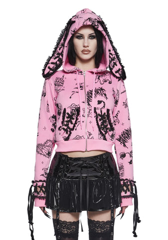 Babe Breaking Tradition Bunny Ear Jacket