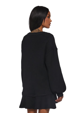 First Glances Trapeze Dress - Black