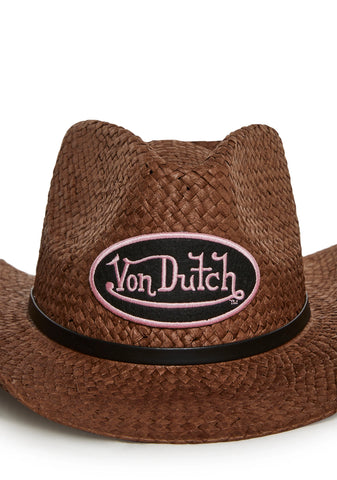 Von Dutch Cowboy Hat - Brown