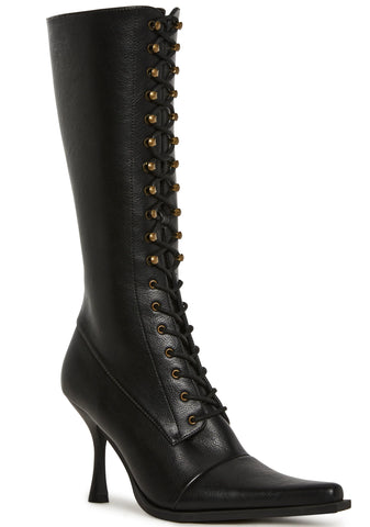 Tricks And Trials Lace Up Boots - Black