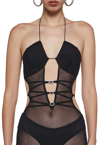 Dancefloor Nights Mesh Jumpsuit