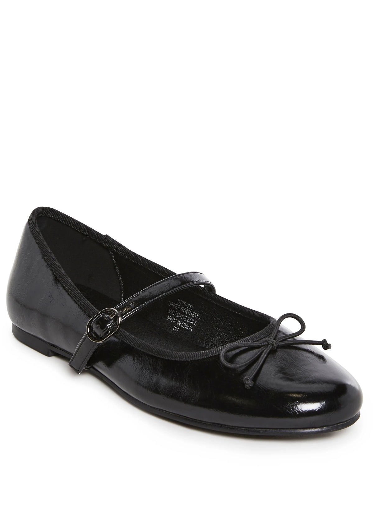 Woven Love Ballet Flats - Black