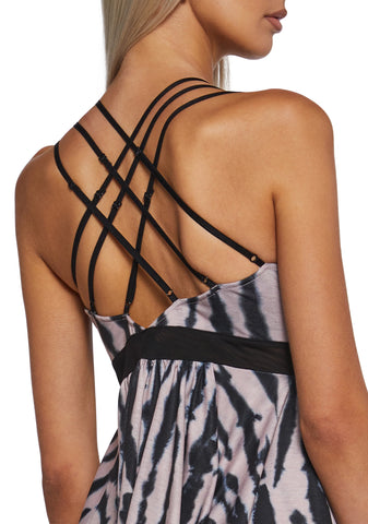 Clear Curiosity Handkerchief Dress - Light Brown