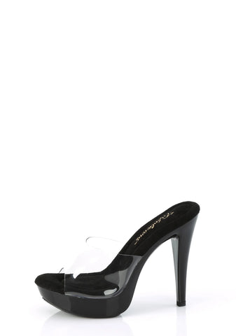 Cocktail-501 Platform Slides-Clear-Black