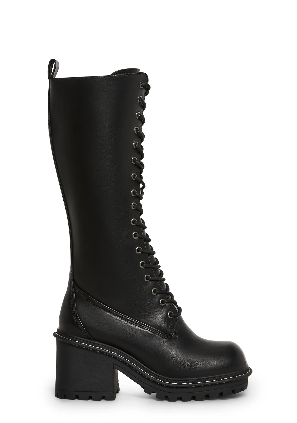 Record Shopping Knee High Boots