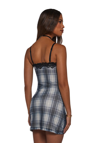Actually Romantic Plaid Dress