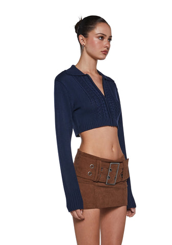 Share Notes Cable Knit Sweater