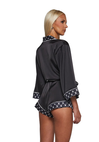 Playboy Bunny Smoke Lounge Romper