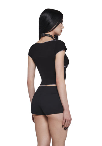 Harlequin Girl Crop Top