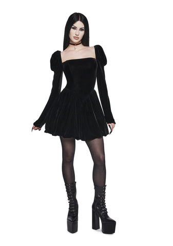 Mystic Hour Velvet Dress