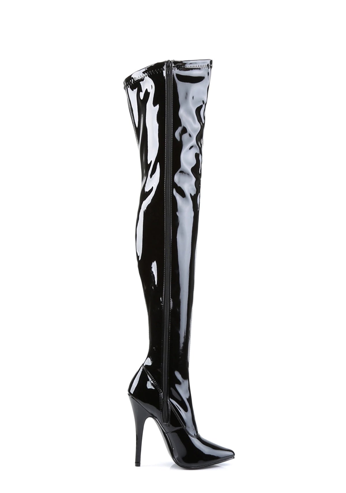 Domina-3000 Thigh High Boots-Black