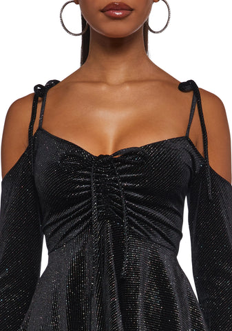 F is For Fairies® Handkerchief Dress - Glitter Velour