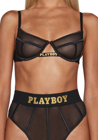 Playboy Cage 2-Piece Set - Black