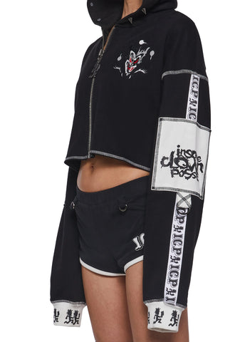 Boogie Woogie Wu Cropped Hoodie