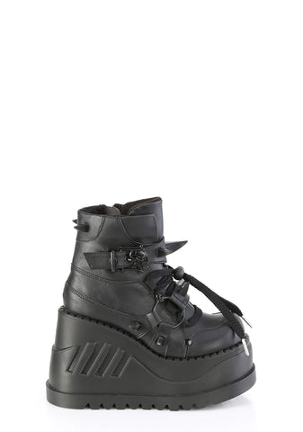 Stomp-60 Platform Ankle Boots