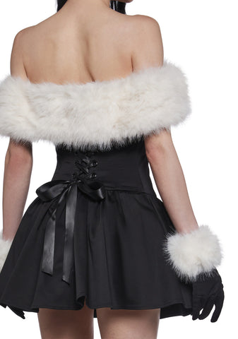 Moody And Bright Mini Dress And Gloves Set