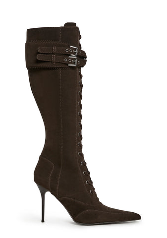 Total Bewitcher Lace-Up Boots - Brown