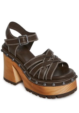 Crush Promises Platform Sandals - Brown