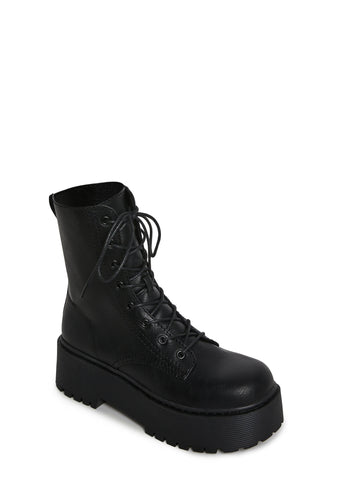 Renegade Combat Boots - Black