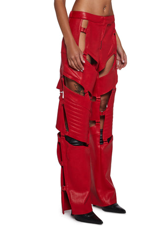 Biker Floating Pants - Red