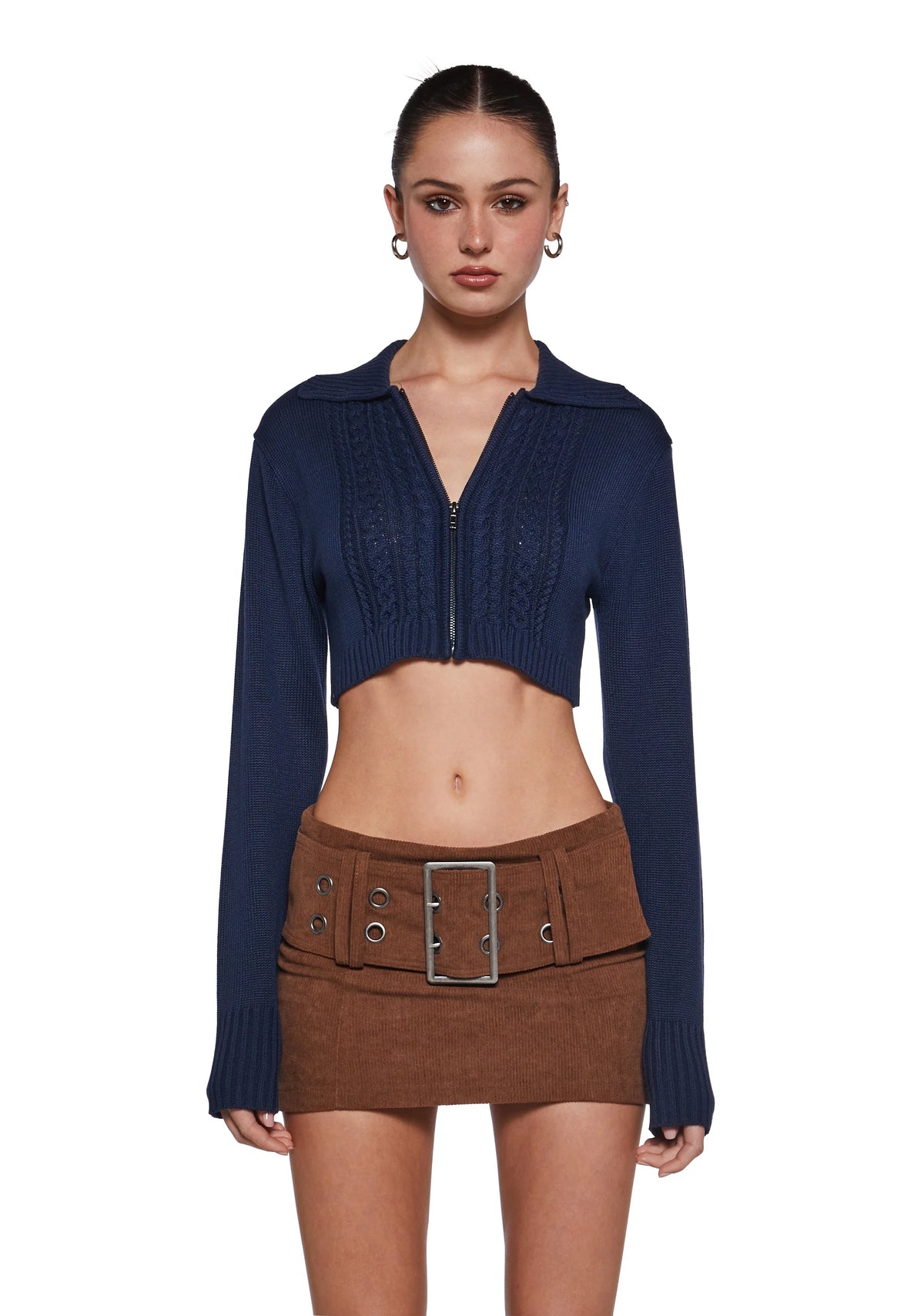 Share Notes Cable Knit Sweater